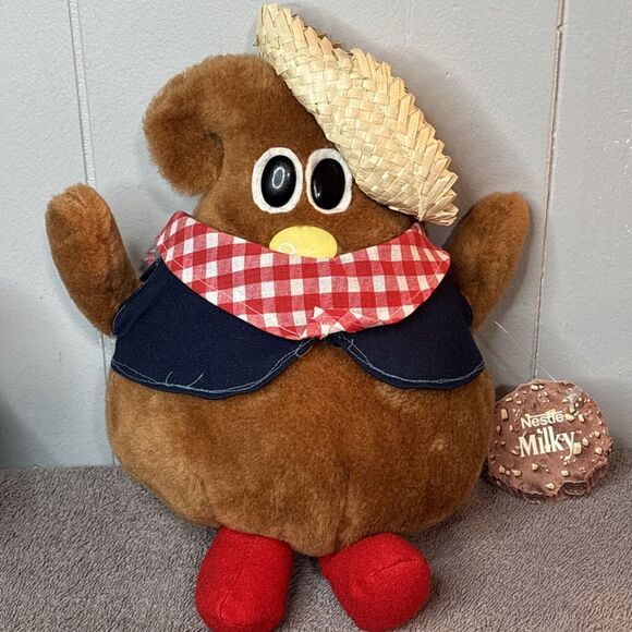 3 Vintage 1984 Nestle Plush Chocolate Chips Milky, Lil Bits, Scotchy With Tags - Picture 8 of 10